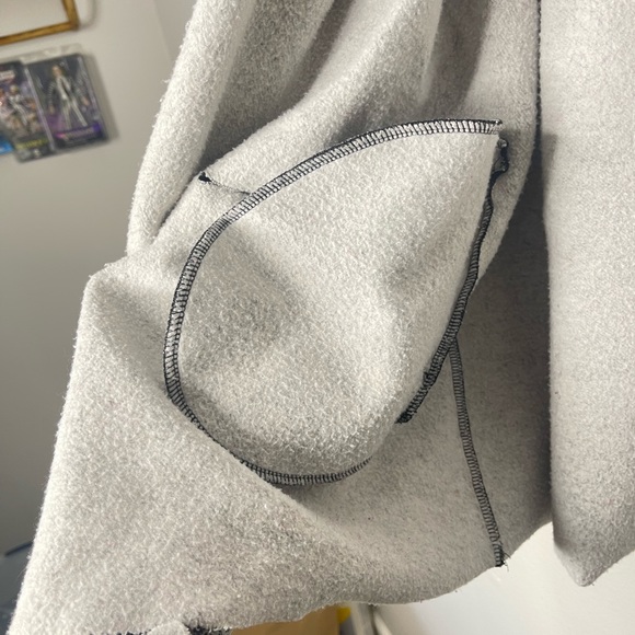 Sanctuary Fleece Soft Gray Button Sweater Size Small - Picture 12 of 14